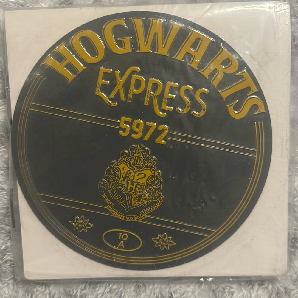 Metal Hogwarts Express Harry Potter Sign